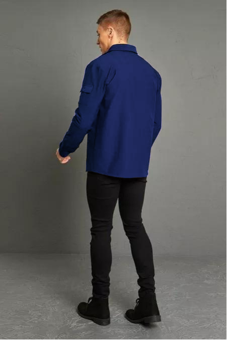 Boxy Pocket Detail Full Sleeves Shirt