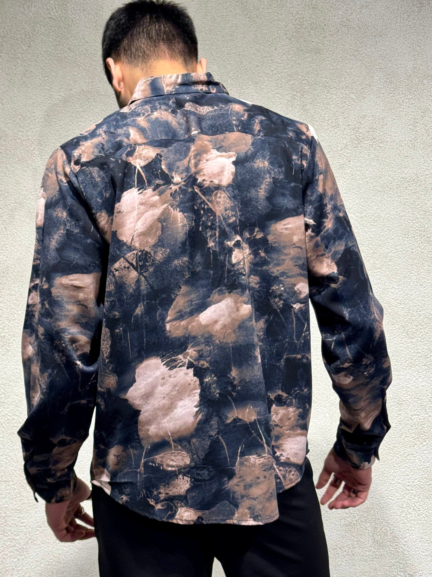 Earthbound Abstract Print Full Sleeves Shirt