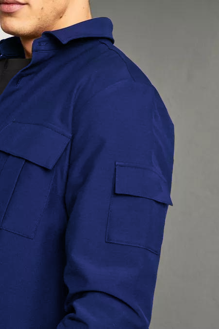 Boxy Pocket Detail Full Sleeves Shirt