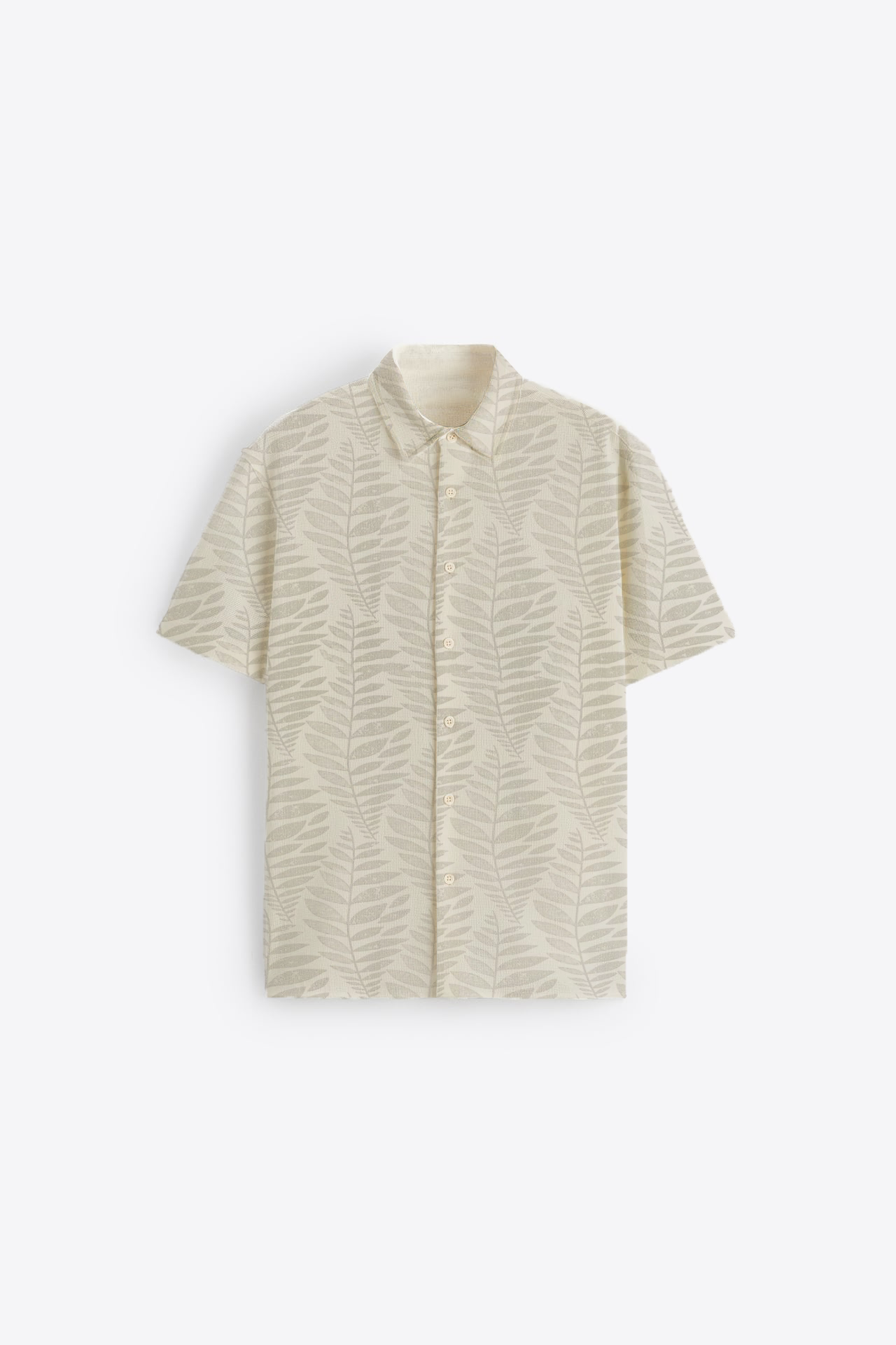 Neutral Leaf Short sleeves shirt