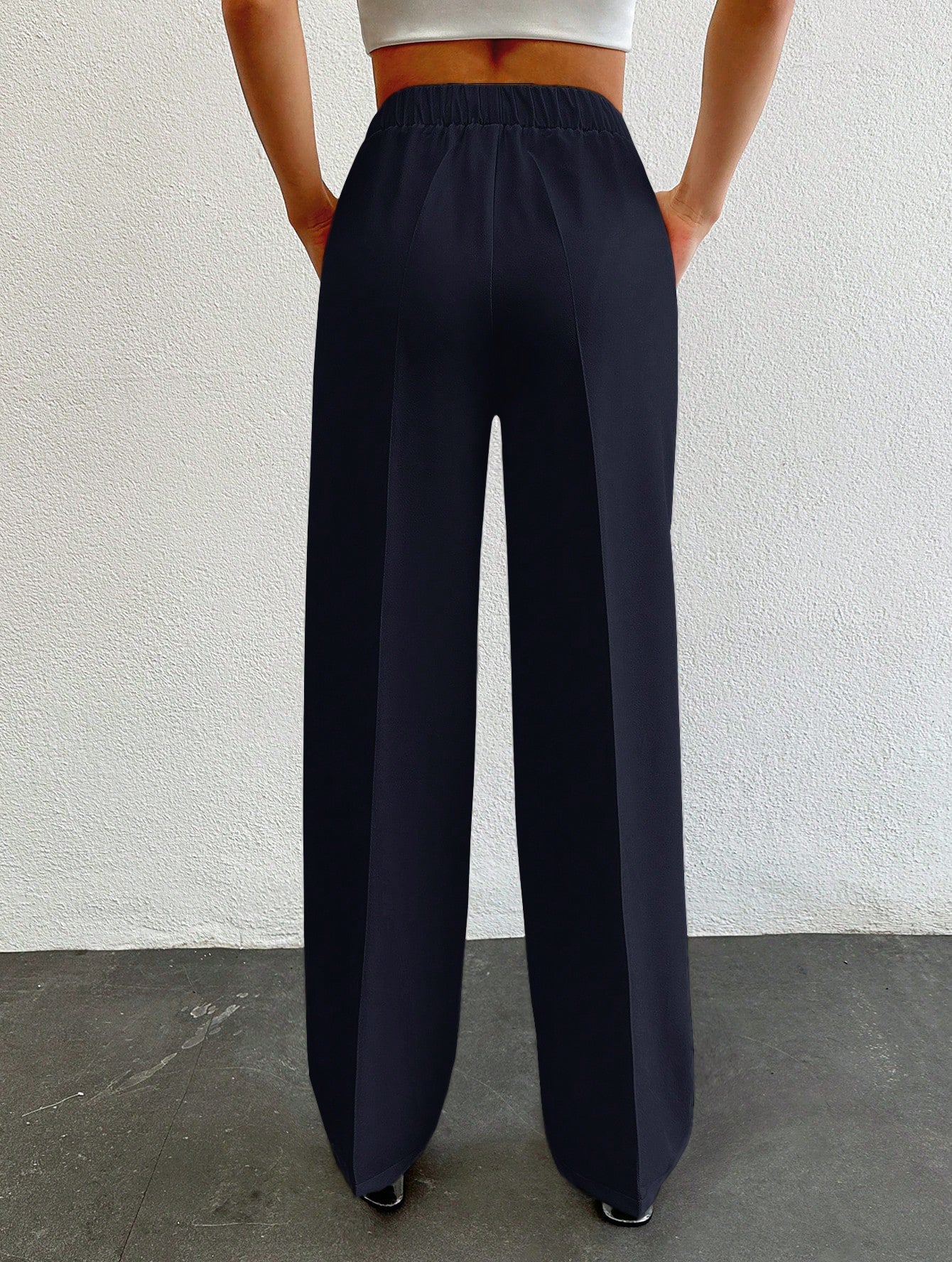 Formal Pleated Wide Leg Trouser