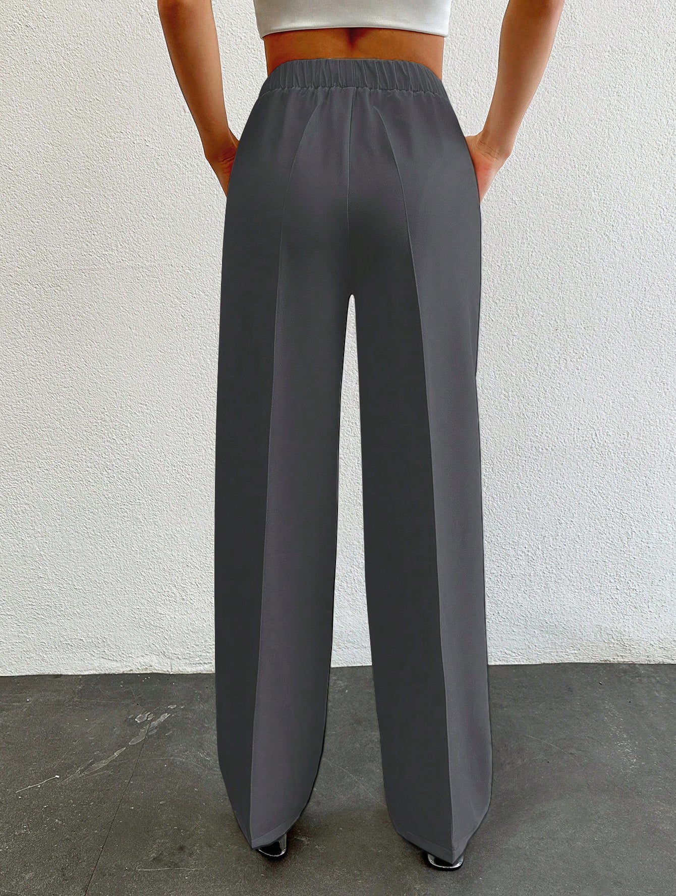 Formal Pleated Wide Leg Trouser