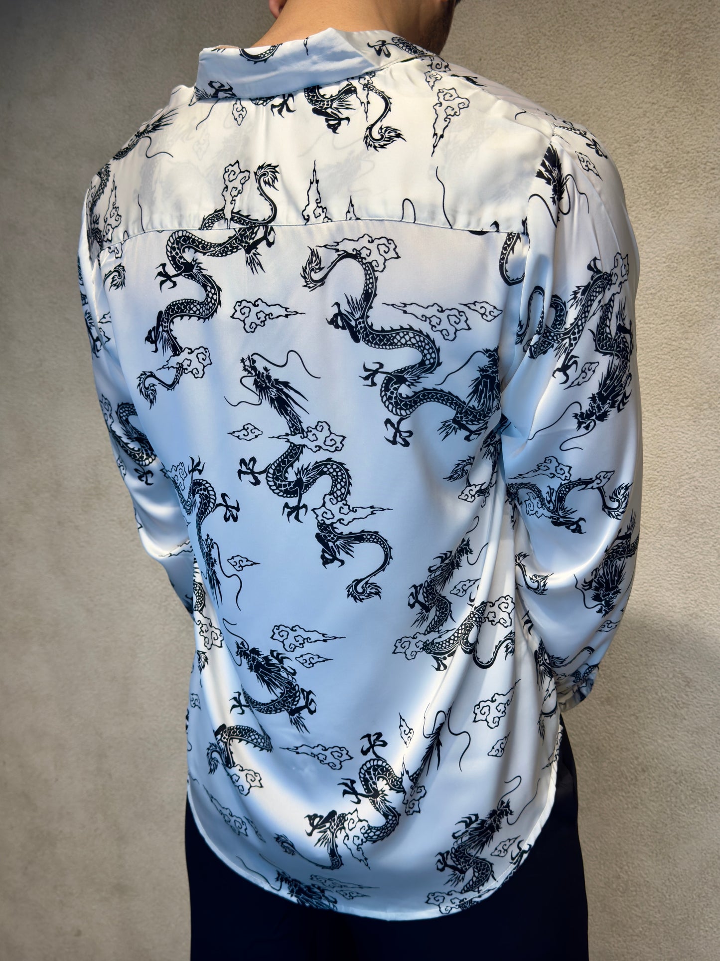 Mystic Dragon Print Full Sleeves Shirt