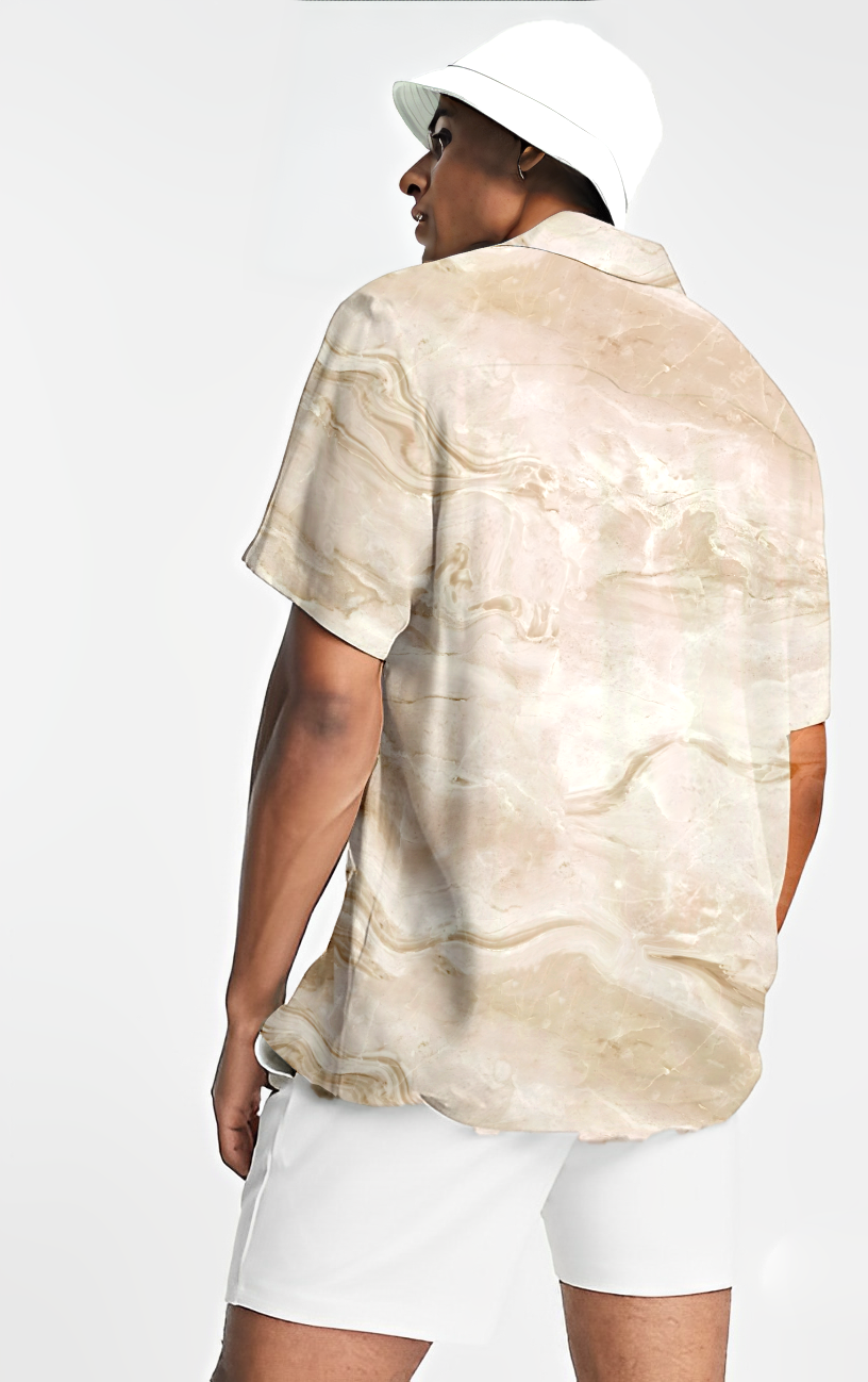 Liquid Gold print short sleeve shirt
