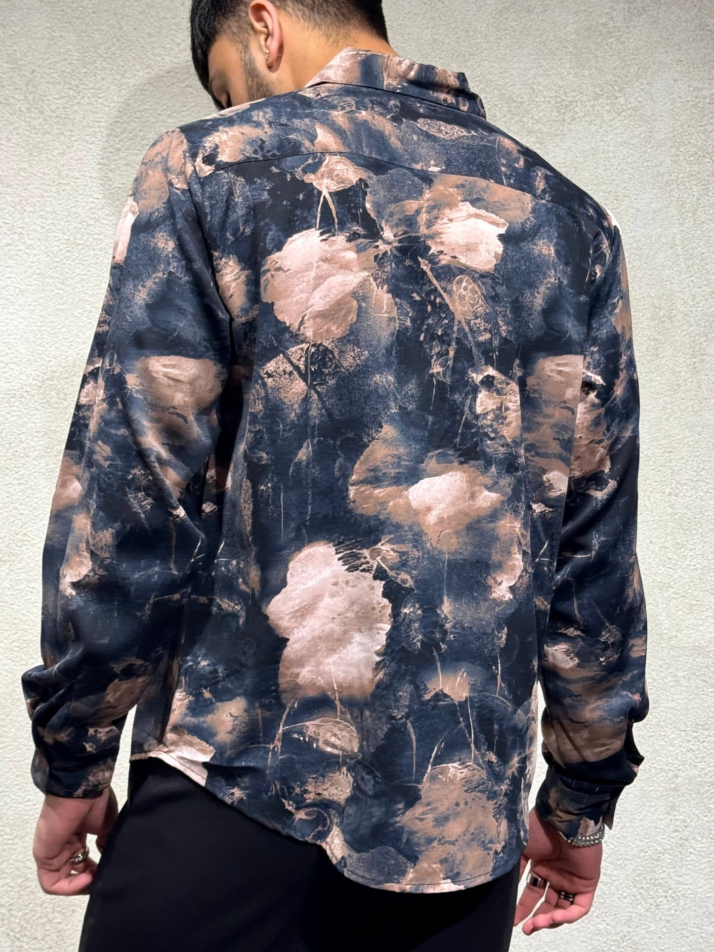 Earthbound Abstract Print Full Sleeves Shirt