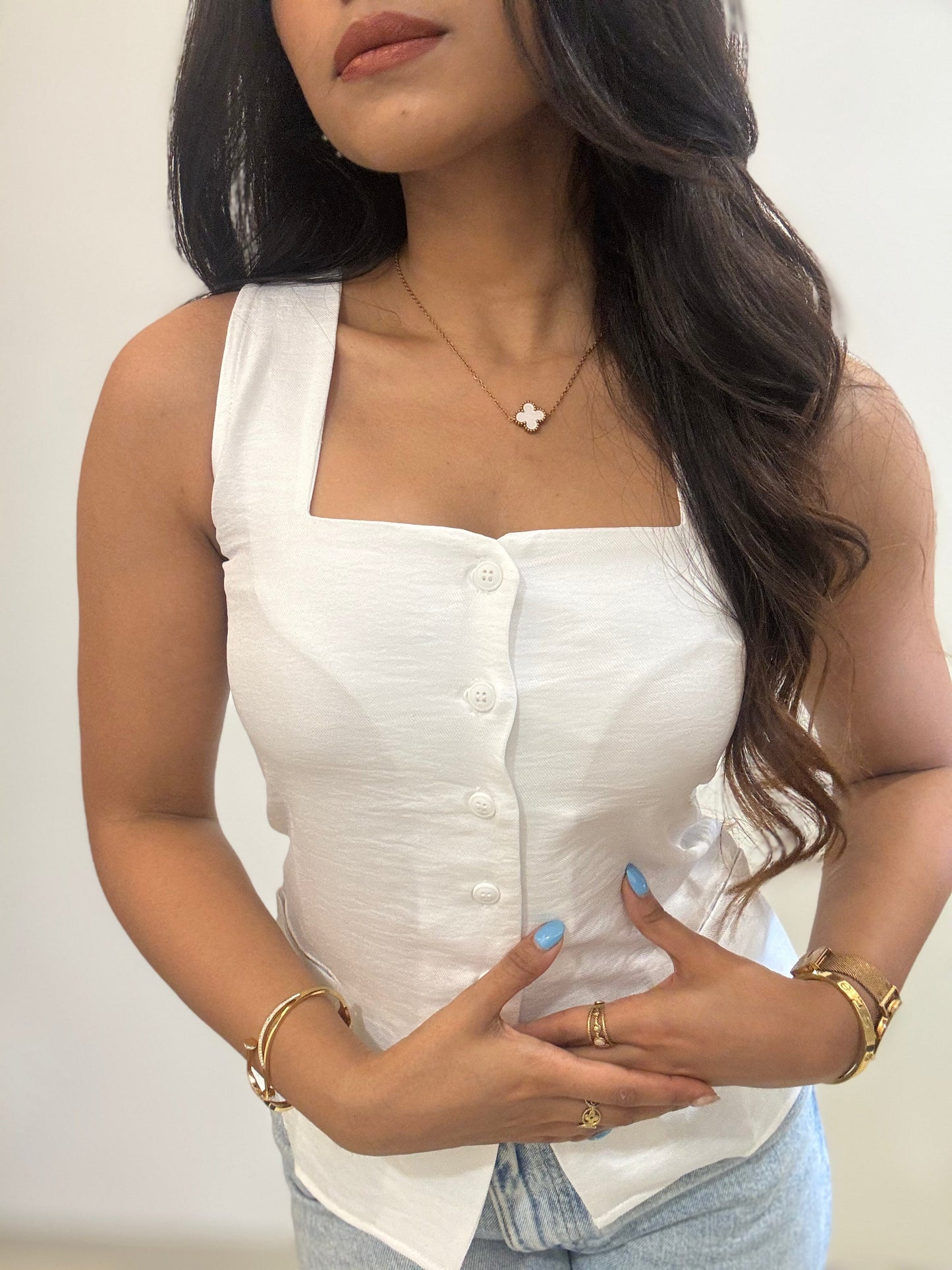 Square Neck Vest Top