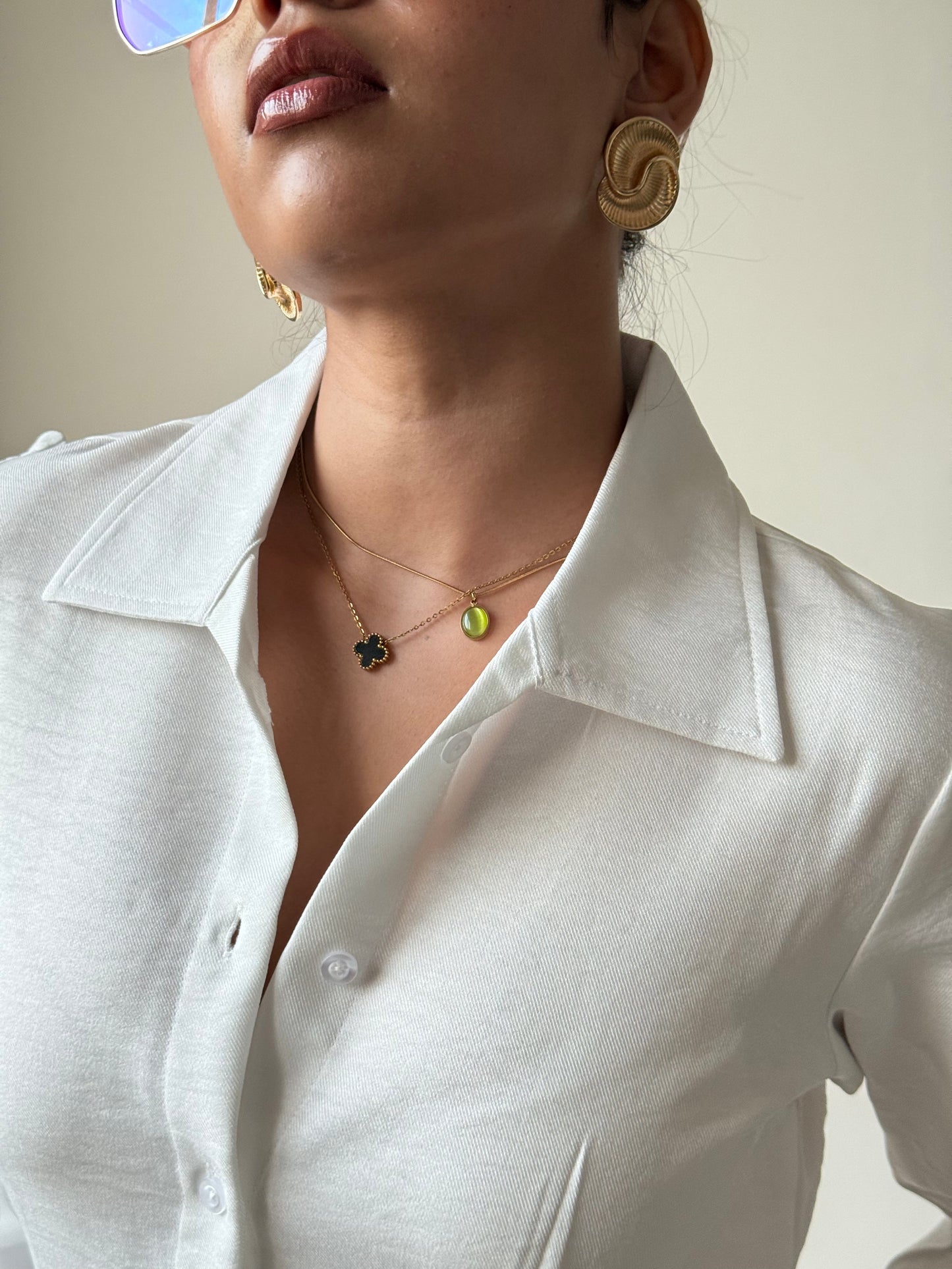 Sculpted Waistline Classic Shirt