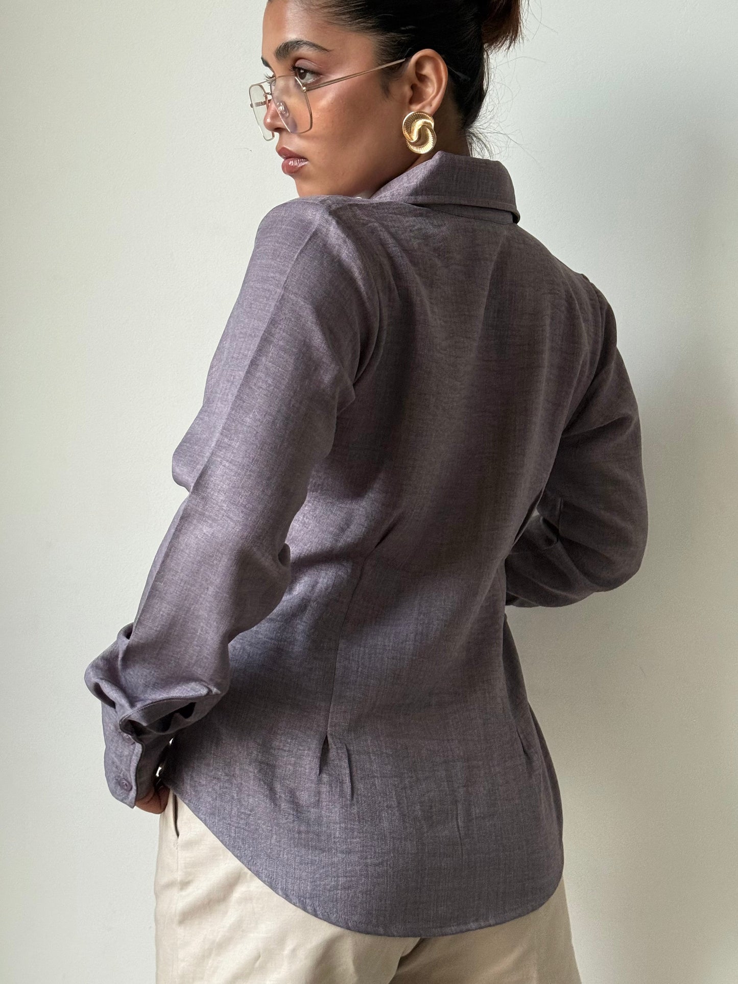 Sculpted Waistline Classic Shirt