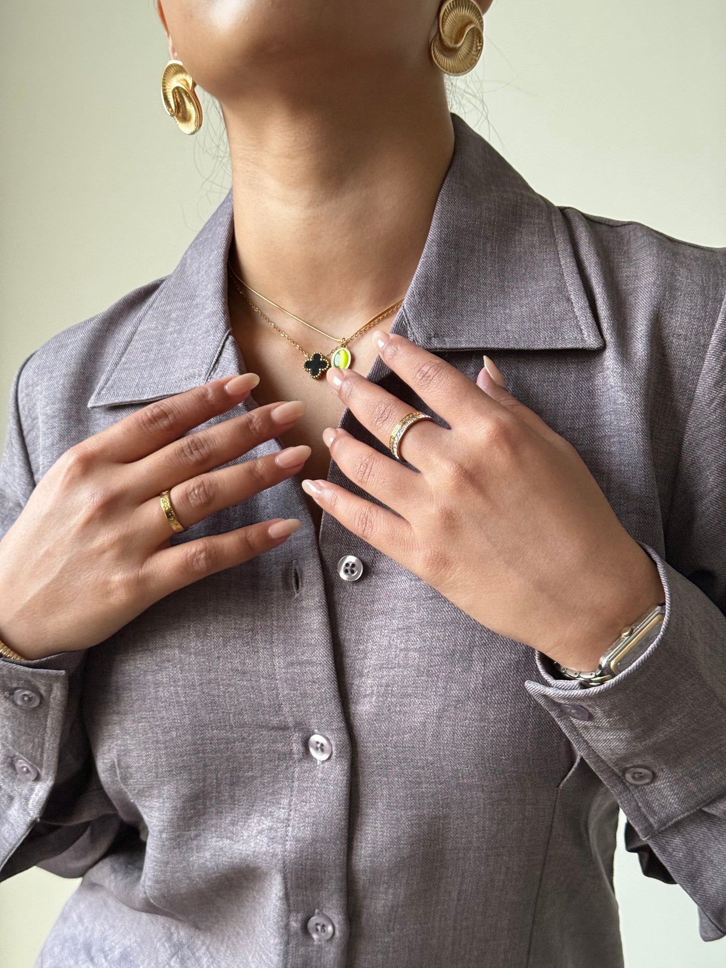 Sculpted Waistline Classic Shirt