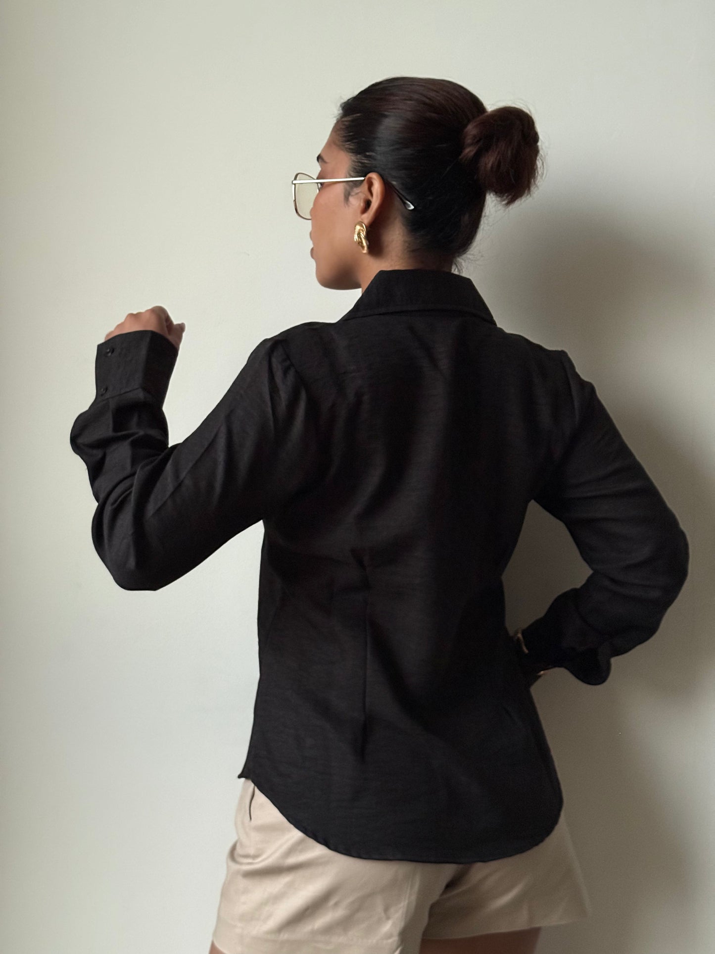 Sculpted Waistline Classic Shirt