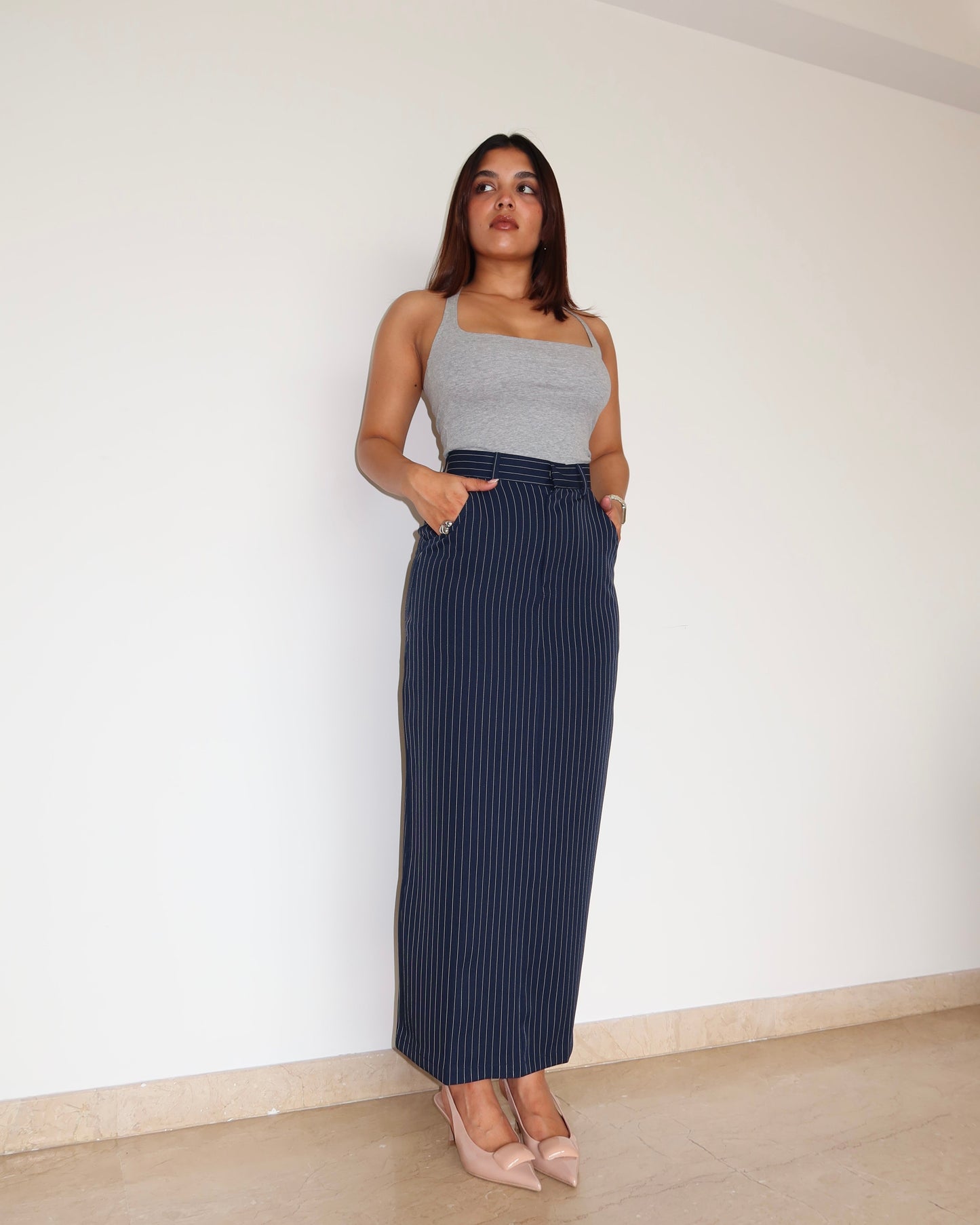 Stripe Statement Skirt