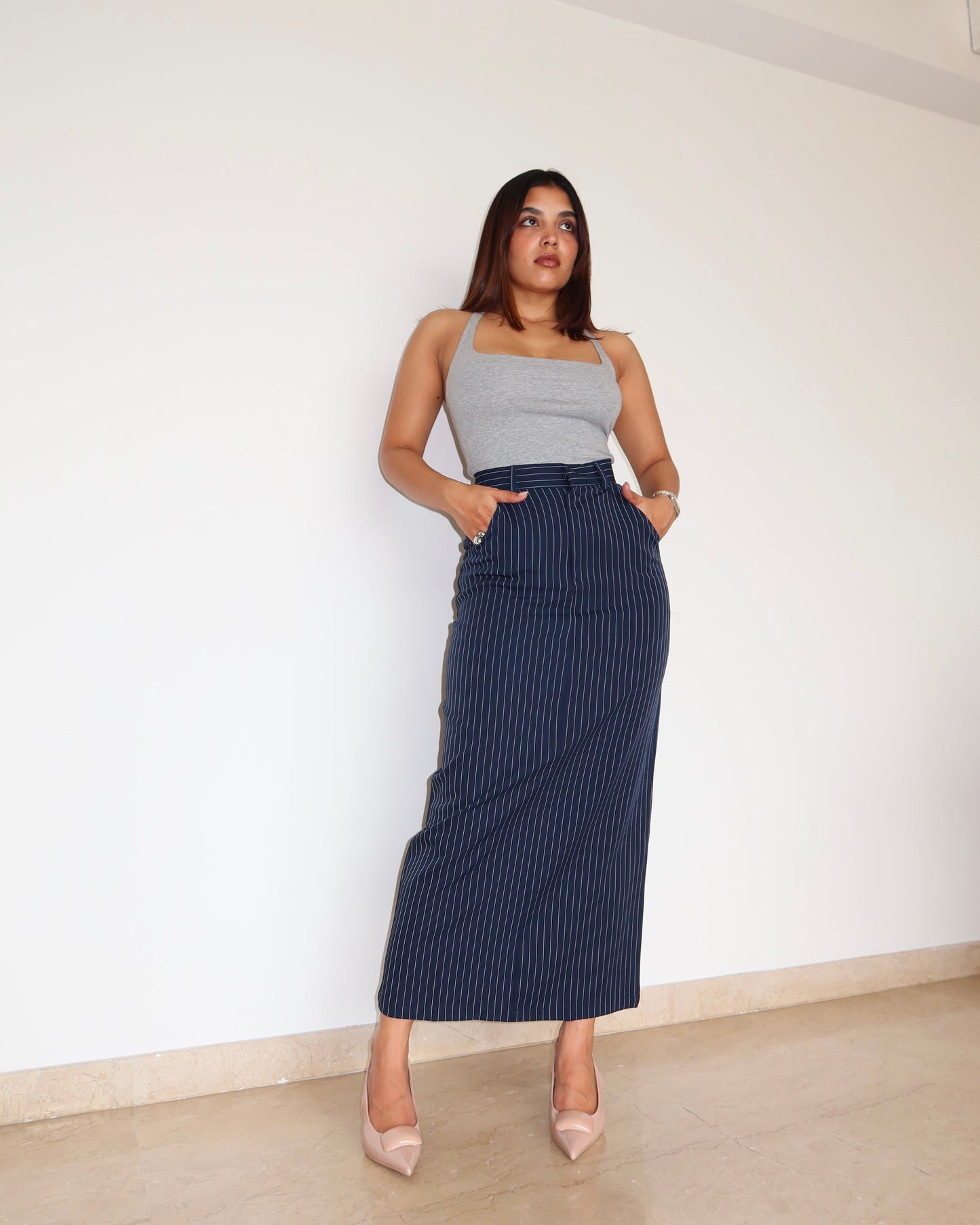 Stripe Statement Skirt