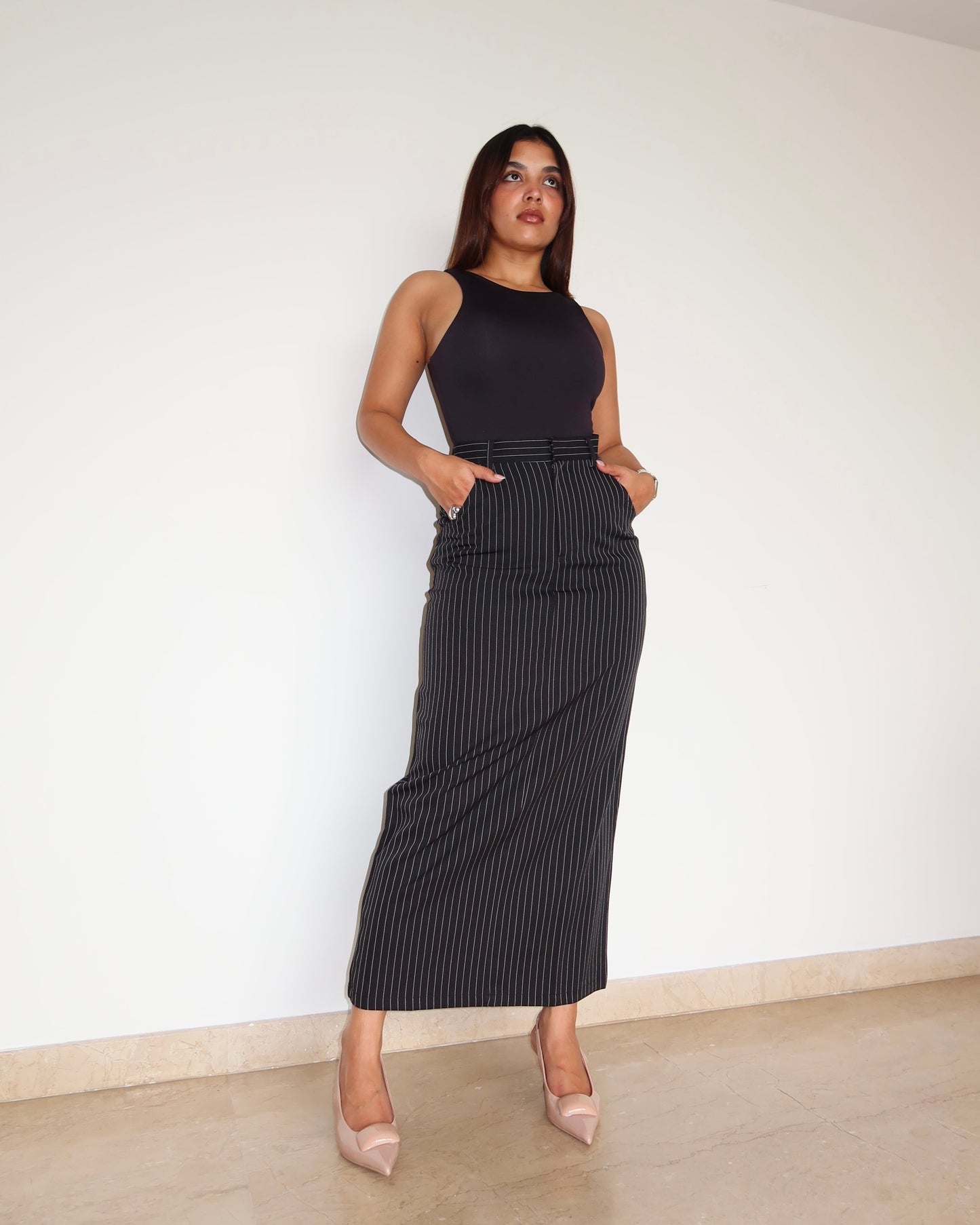 Stripe Statement Skirt