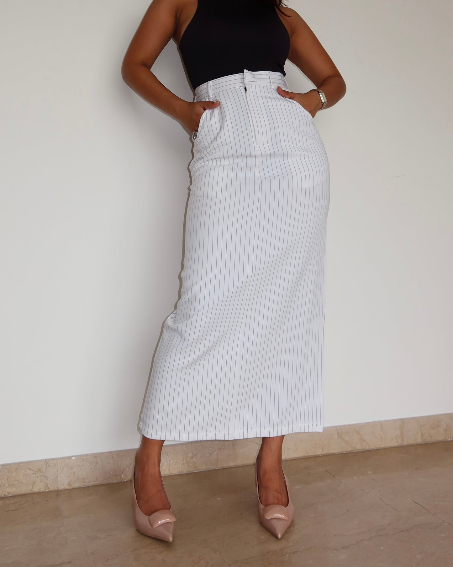 Stripe Statement Skirt