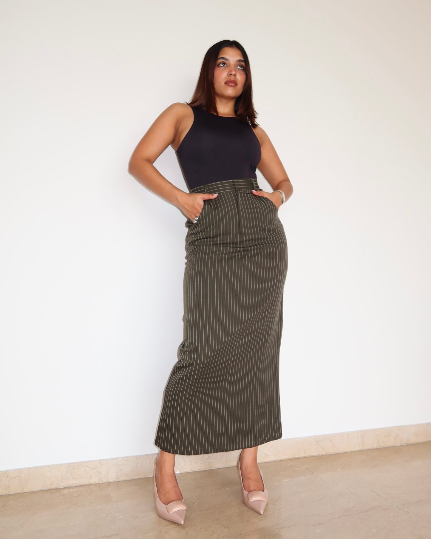 Stripe Statement Skirt