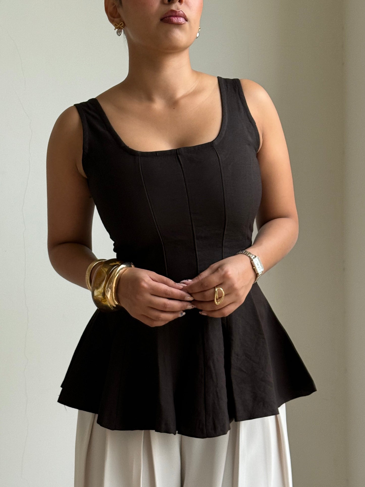 Couture Corset Flare Top