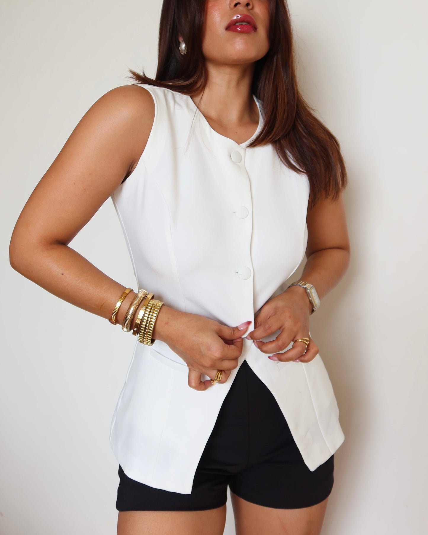 Fine Structure Vest Top