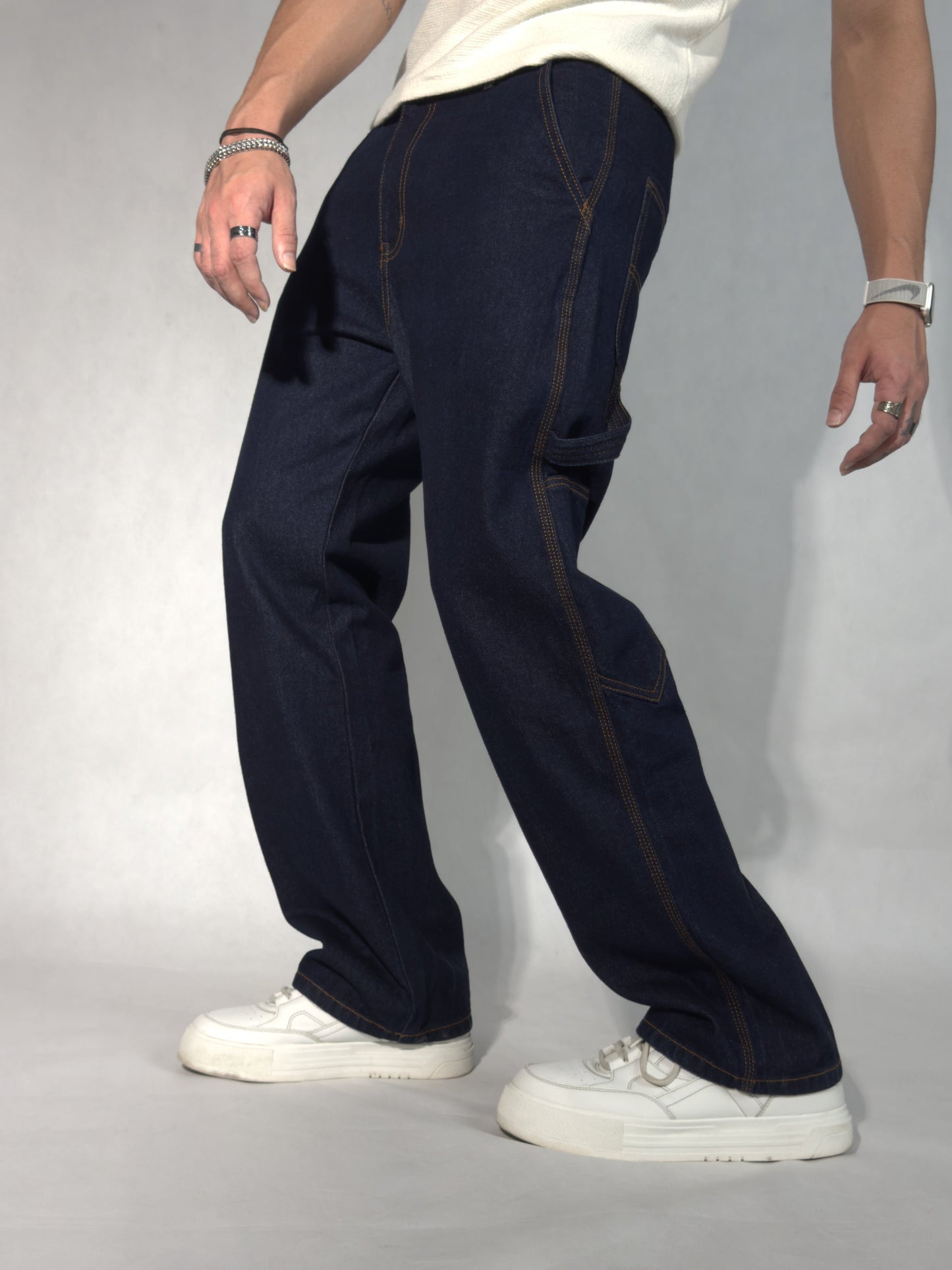 Heavy Duty Utility Straight Leg Jeans