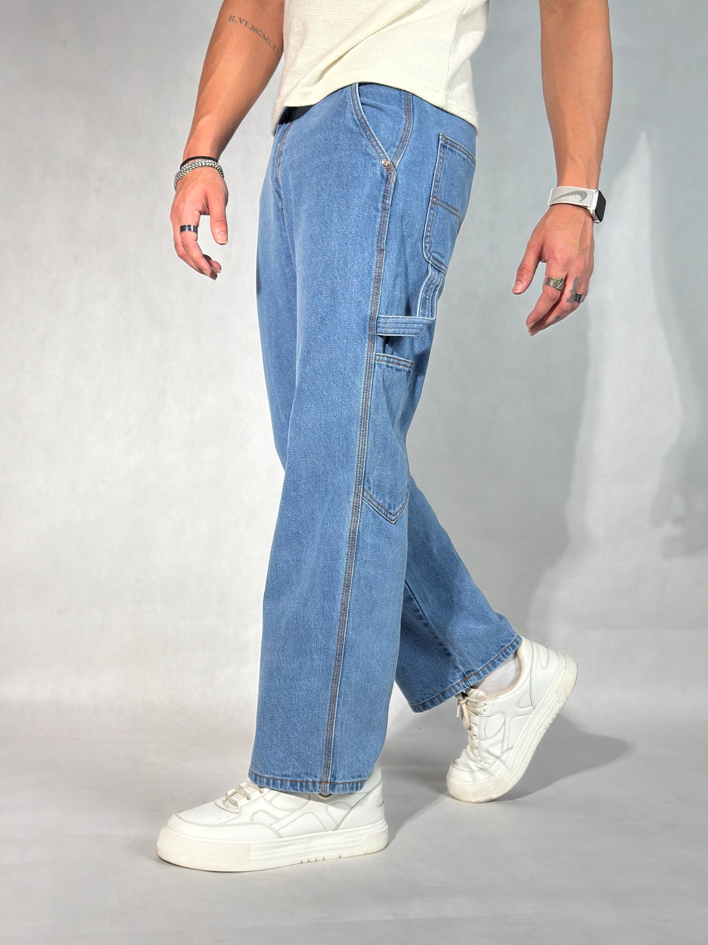 Heavy Duty Utility Straight Leg Jeans