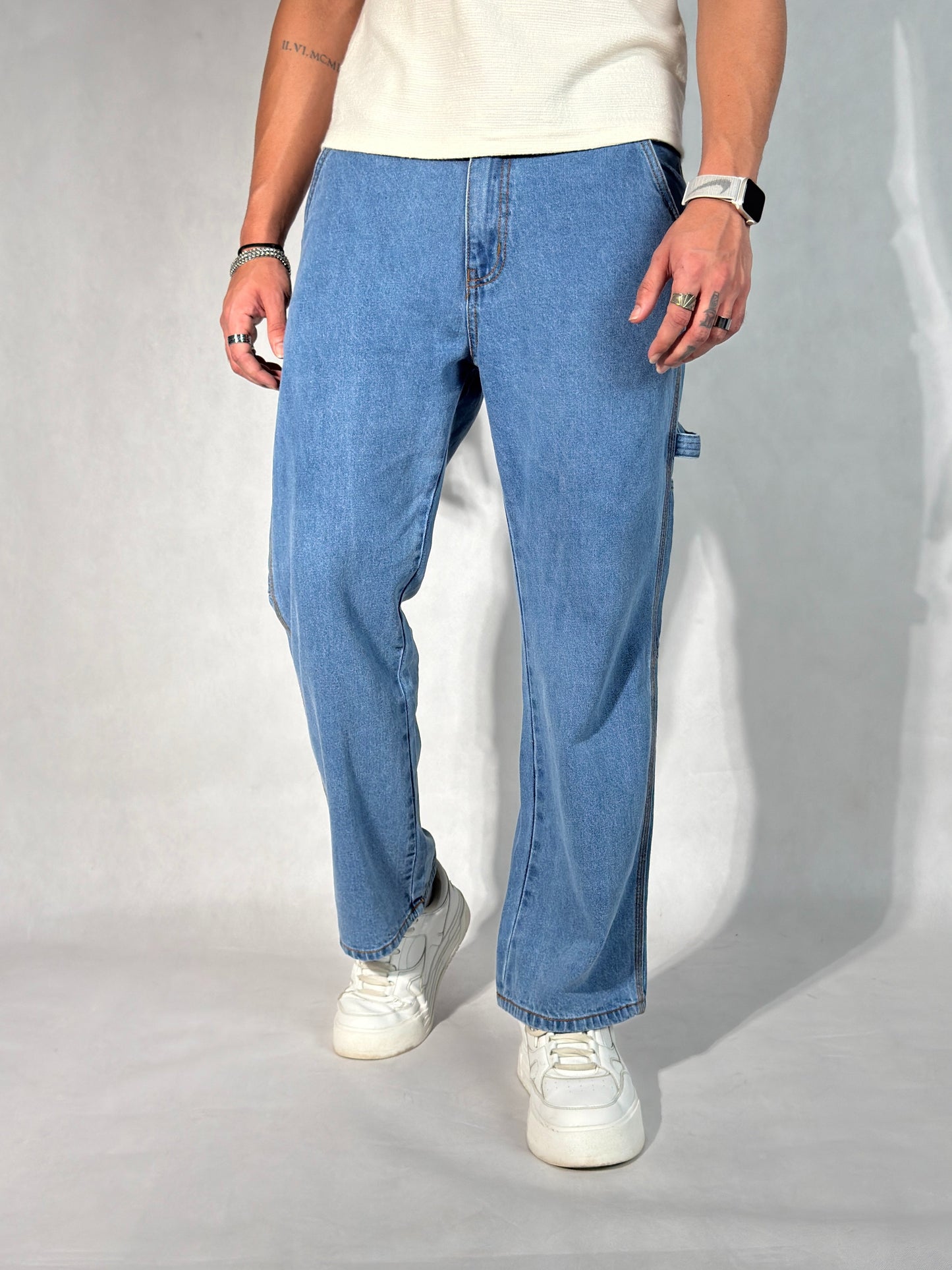 Heavy Duty Utility Straight Leg Jeans