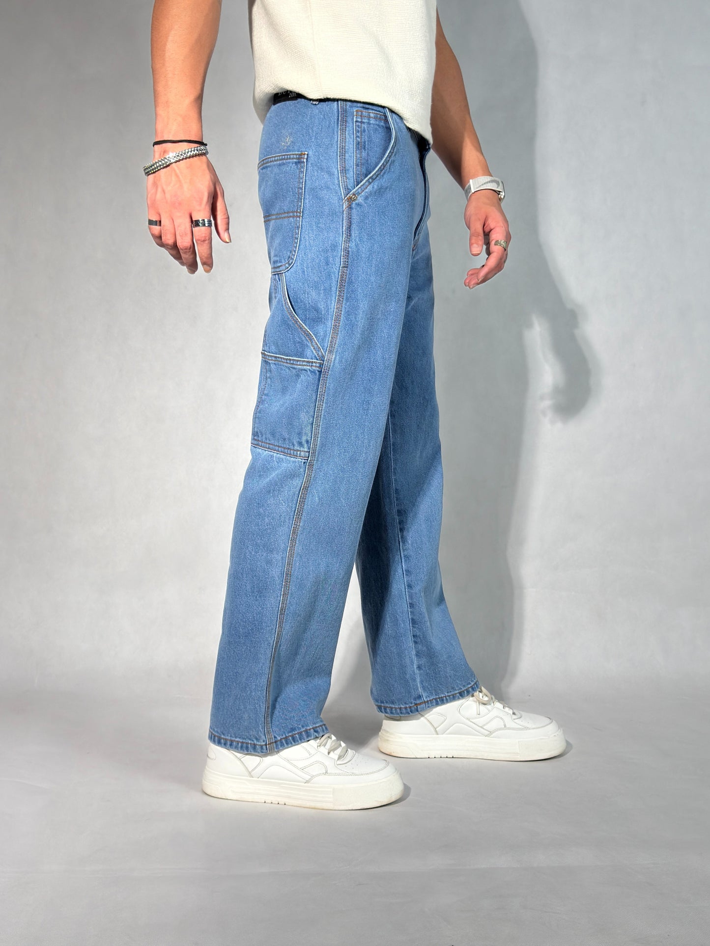 Heavy Duty Utility Straight Leg Jeans