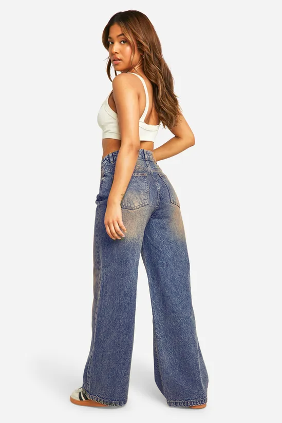 Desert Blue Dust Wide Leg Jeans