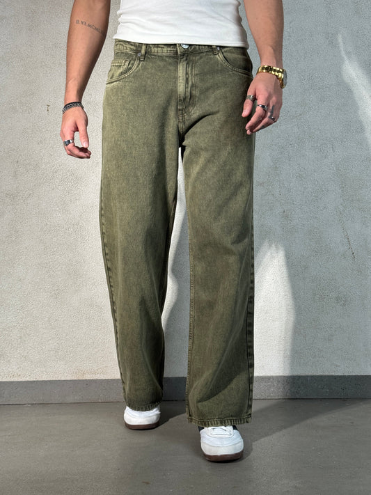 Sage Rust Wide Leg Jeans