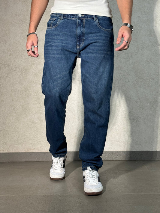 Royal Blue Straight Fit Jeans