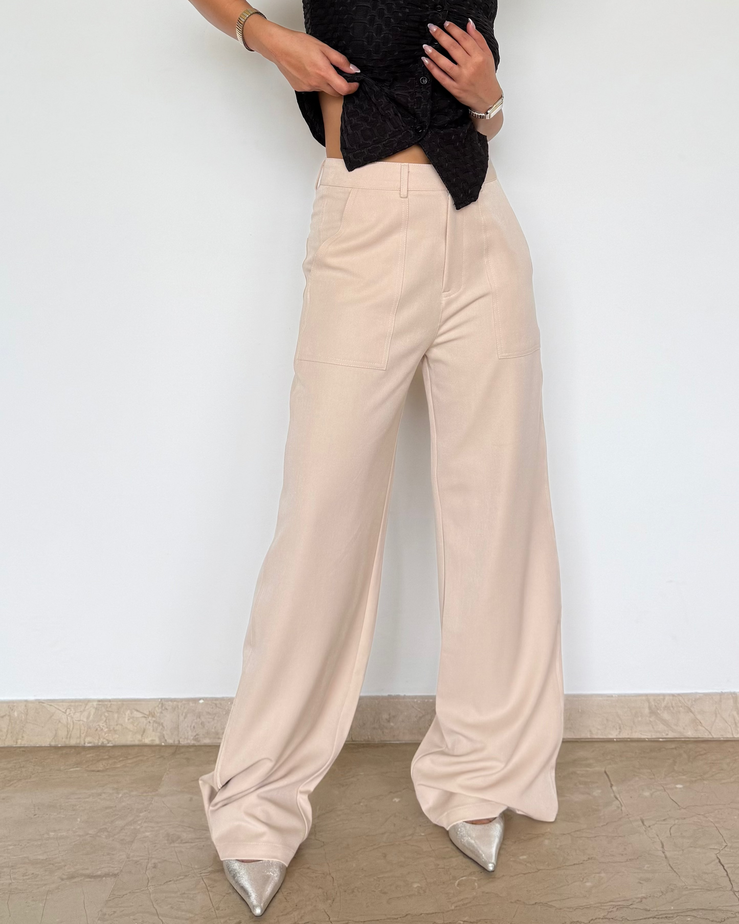 Posh Pattern Wide Highwaist Pants