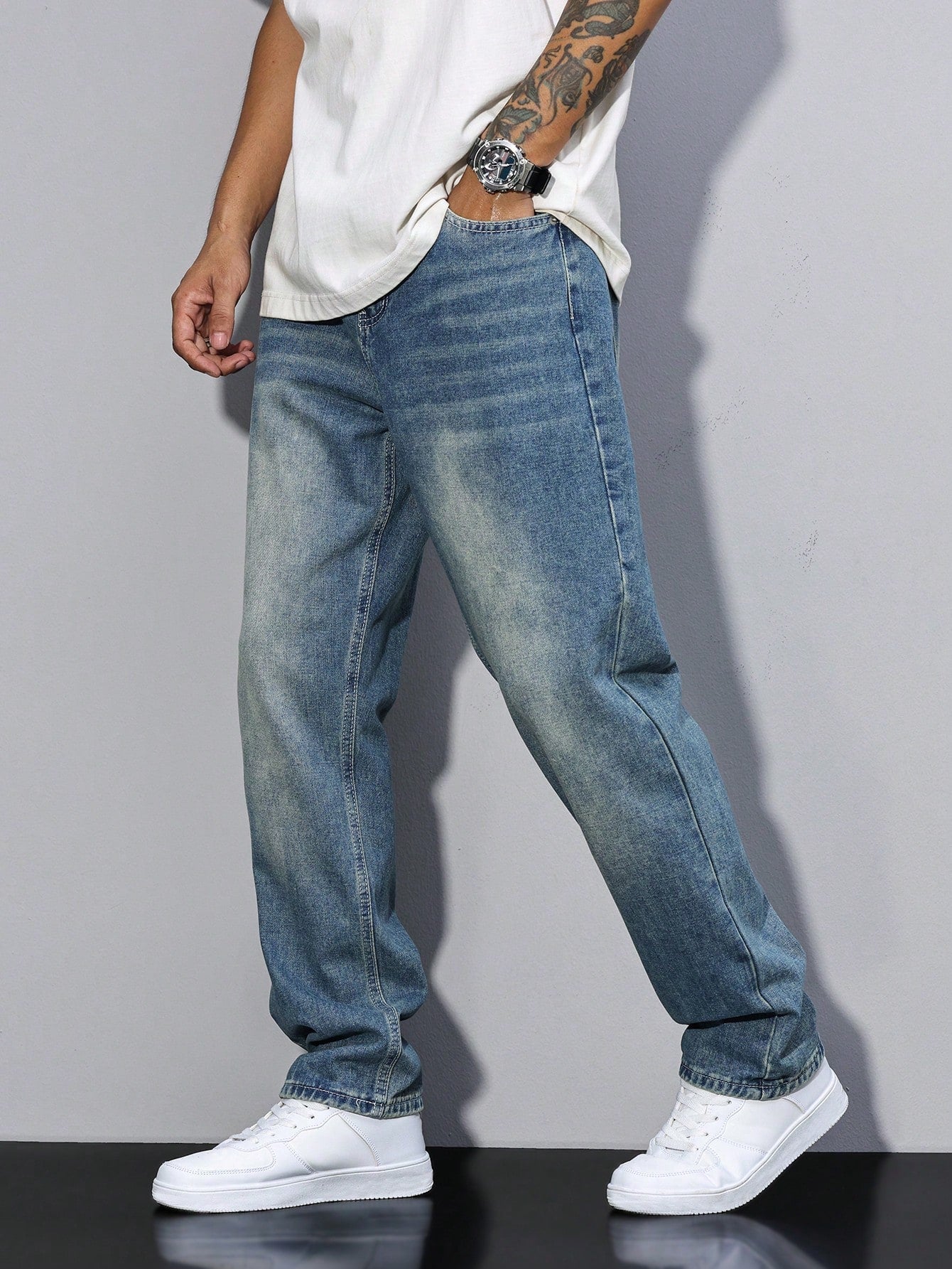 River Blue Straight Fit Jeans