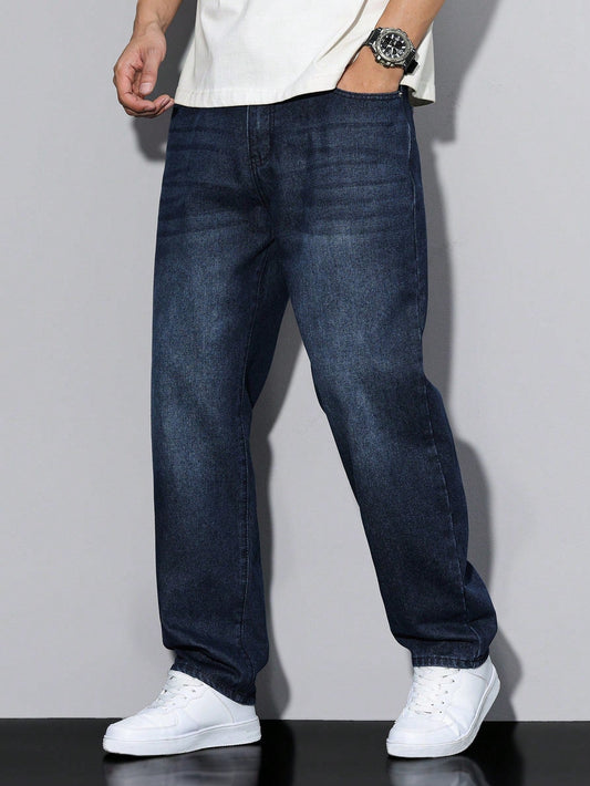 Raw Indigo Straight Fit Jeans