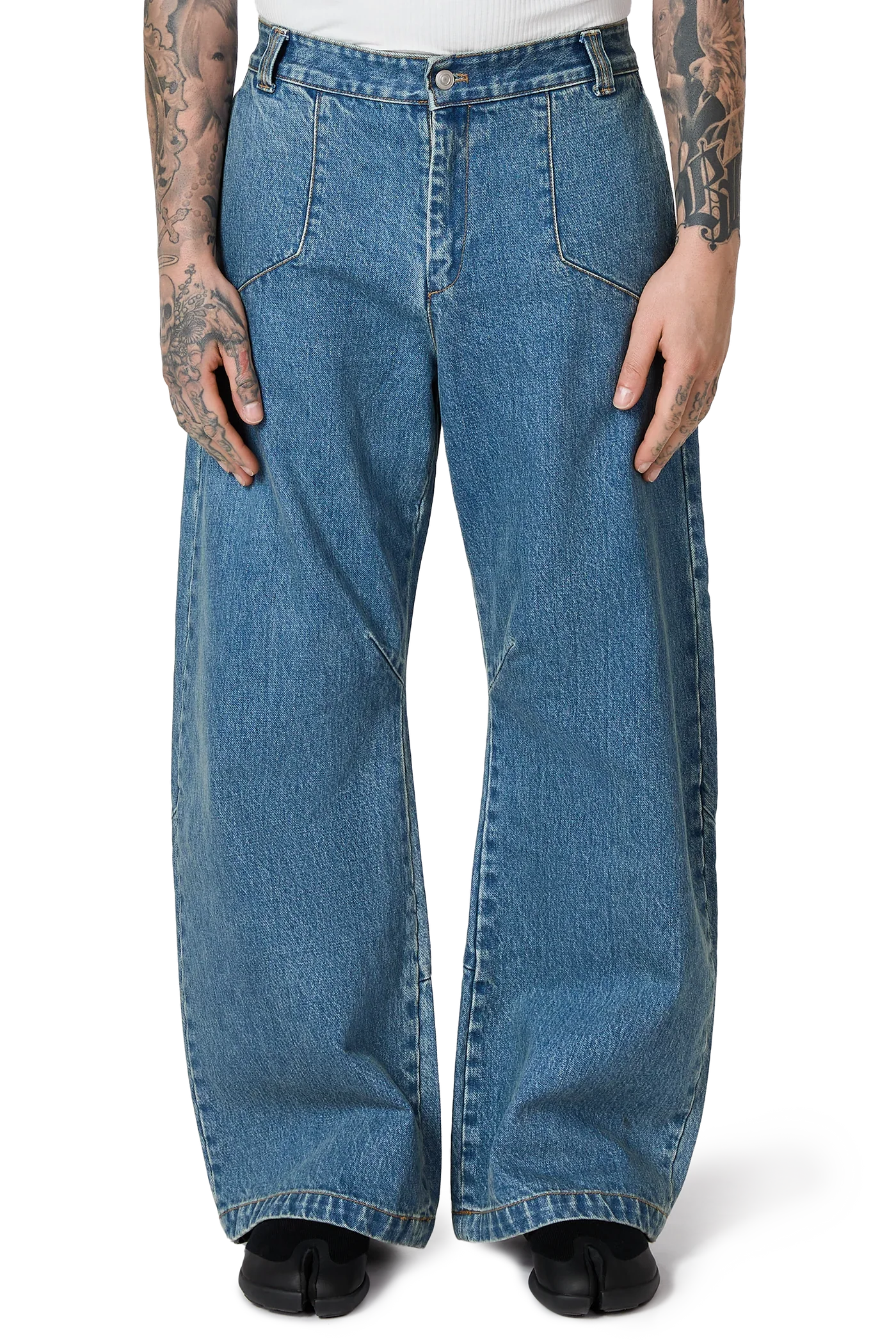 Blue Wild West Wash Jeans