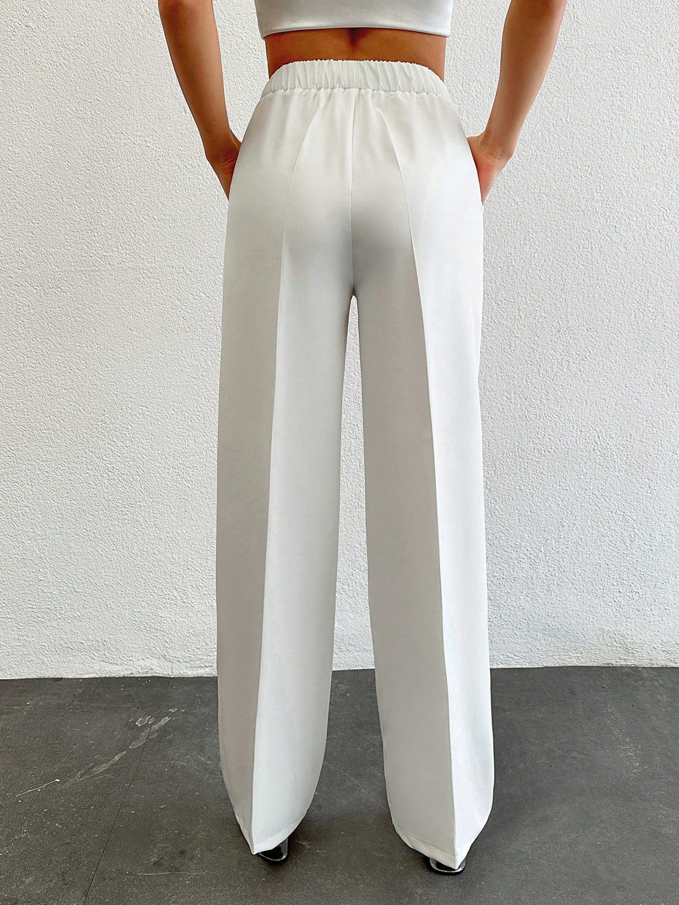 Formal Pleated Wide Leg Trouser