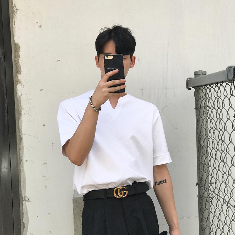 V Neck Korean Style Tshirt