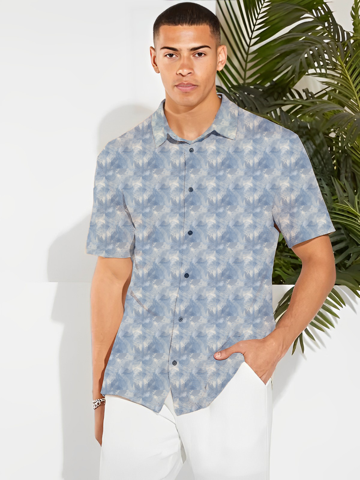 Heavenly Blue short sleeve shirt