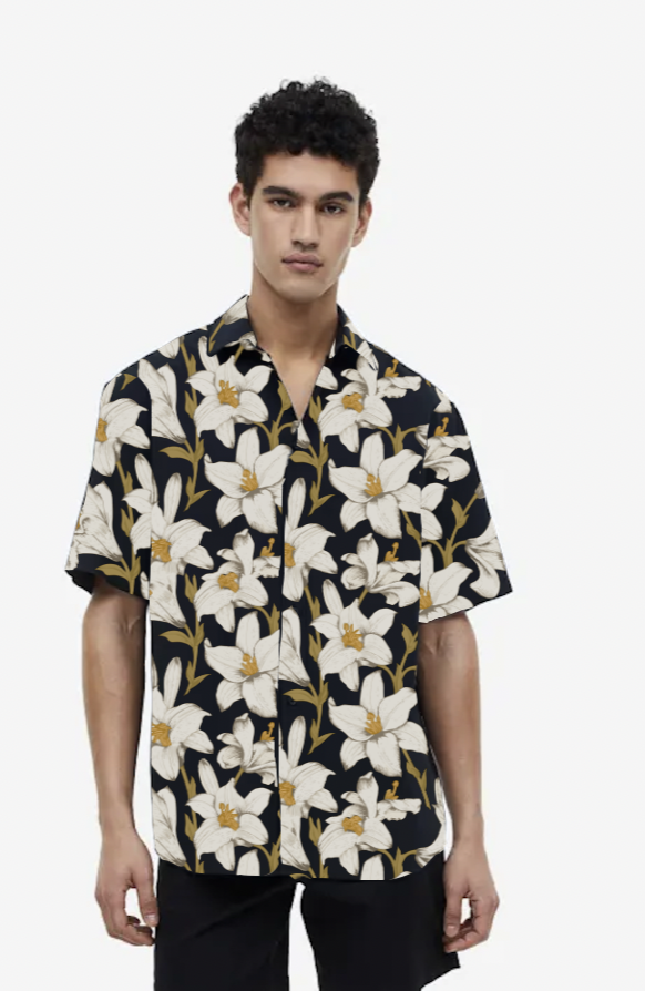 Black Lily short sleeve shirt