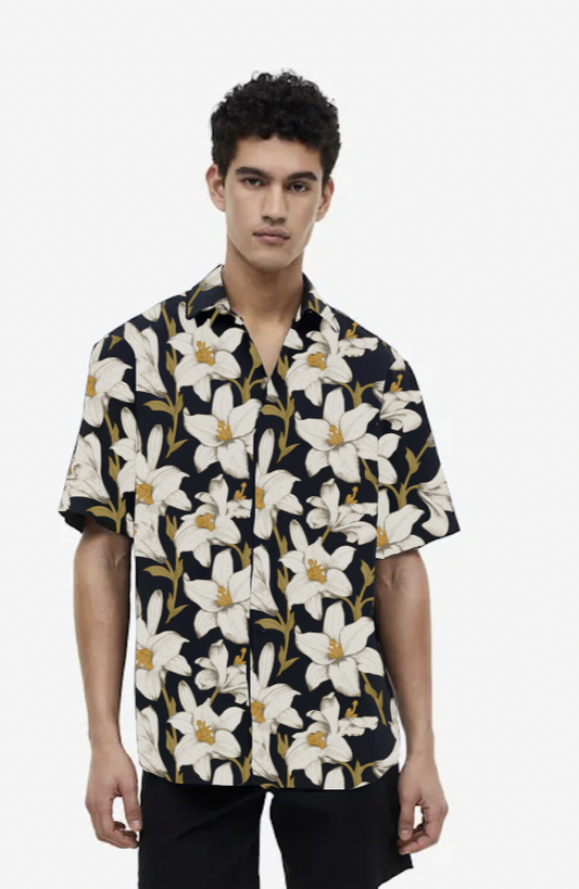 Black Lily short sleeve shirt