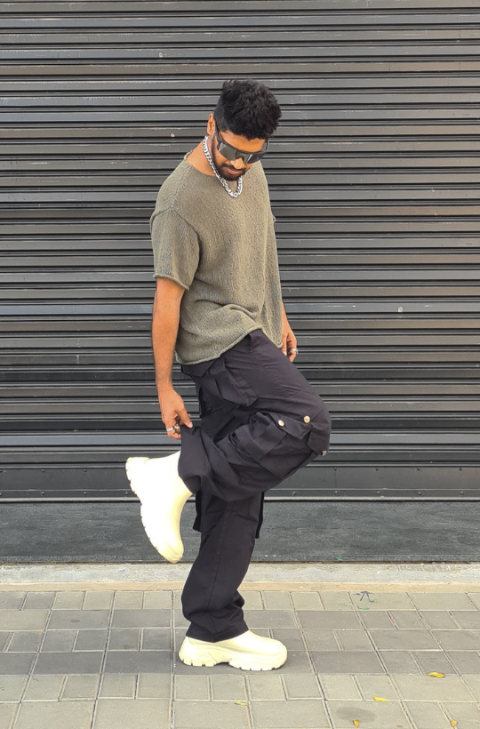 Hype Flap Pocket Straight Fit Cargo Trouser