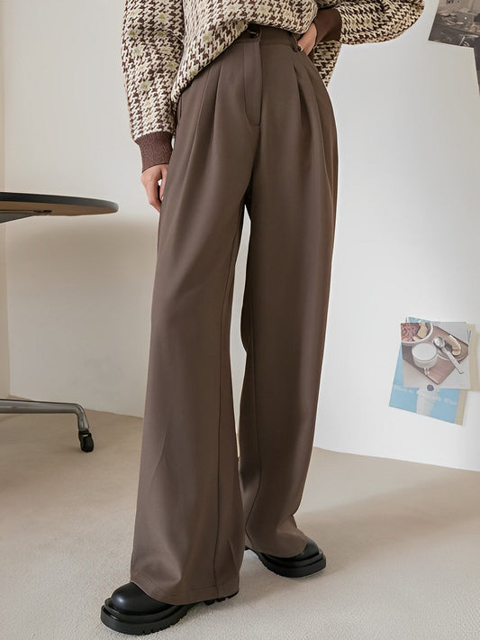 Coco Brown Korean Relaxed Pants