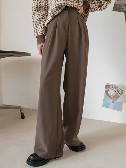 Coco Brown Korean Relaxed Pants