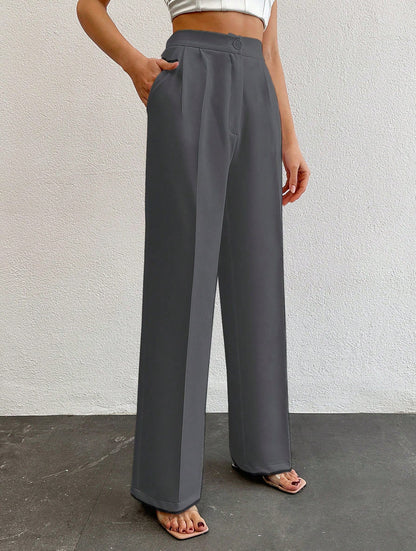 Formal Pleated Wide Leg Trouser