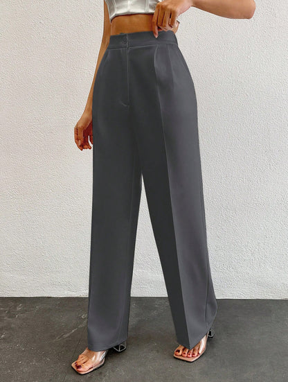 Formal Pleated Wide Leg Trouser