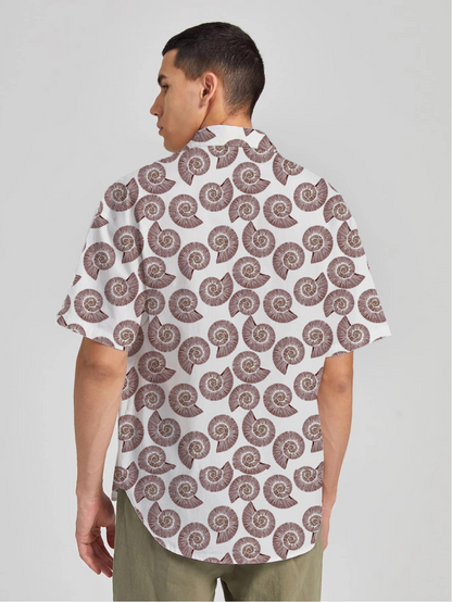Sailing Snail art short sleeve shirt