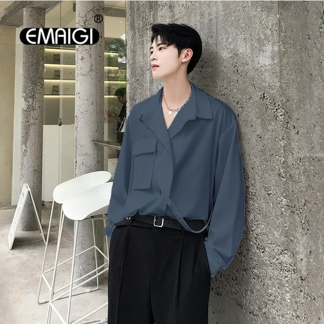 Tokyo Style With Belt Oversized Shirt