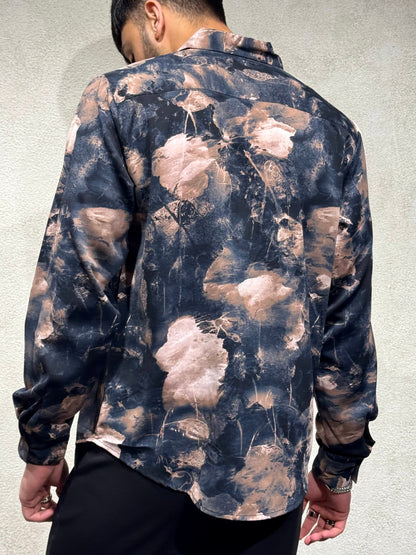 Earthbound Abstract Print Full Sleeves Shirt