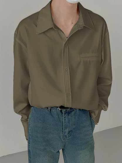 Classic full sleeved korean men shirt