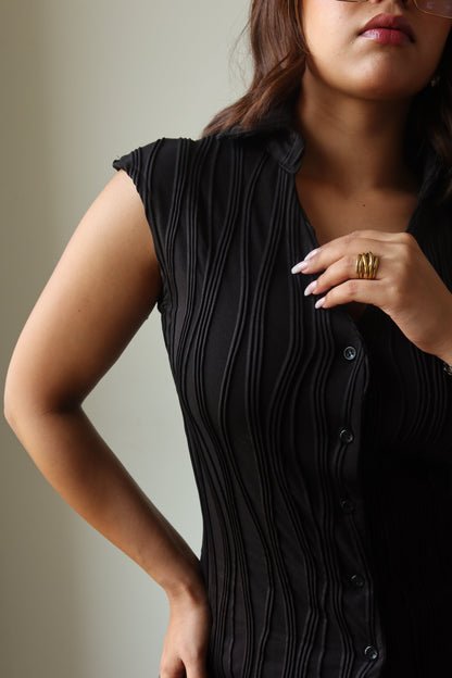 Wavy Aura Fitted Shirt
