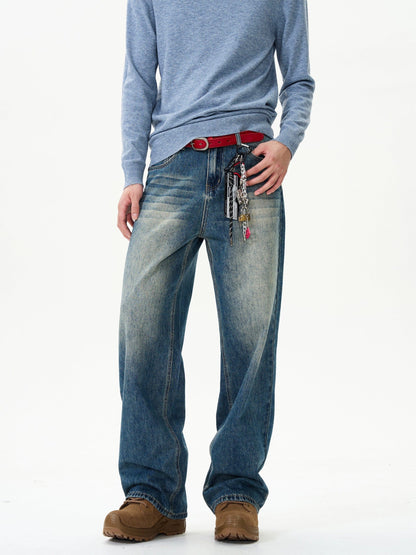 Prime Blue Wash Straight Leg Jeans