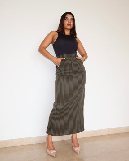 Stripe Statement Skirt