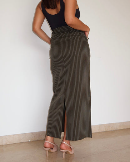 Stripe Statement Skirt